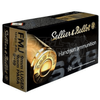 Amunicja 9mm Luger FMJ 8g/124grs Sellier & Bellot