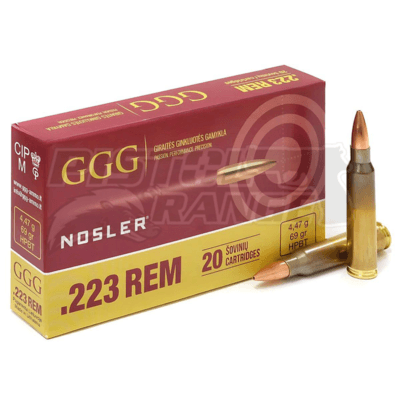 Amunicja GGG 223 REM. HPBT 69 gr NOSLER