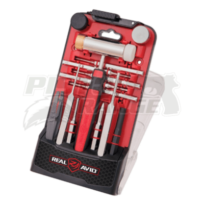 Real Avid - Zestaw wybijaków z młotkiem Accu-Punch™ Hammer & AR-15 Pin Punch Set - AVHPS-AR