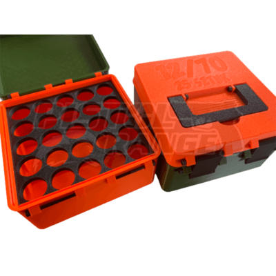 BULLETMAG - Pudełko / pojemnik z rączką na amunicję do strzelby (pokrywka na zapięcie)